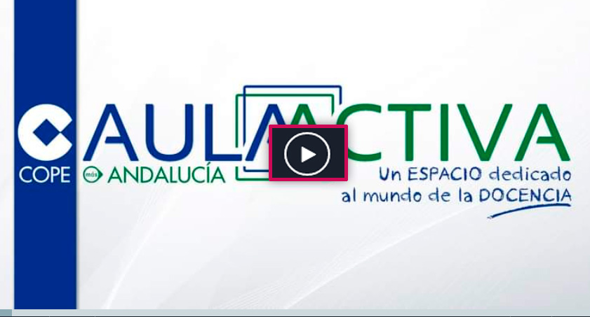 Imagen de acceso al audio de COPE Aula Activa con la entrevista a MOA