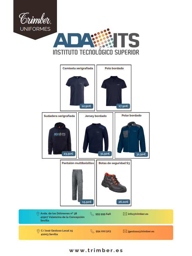 Precios uniforme escolar 2025-2026